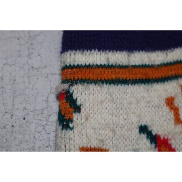 Vintage 1970s Wintuk Sabra Southwest Cardigan Women's S Belted Geometric - Picture 7 of 7